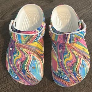 Rainbow Crocs